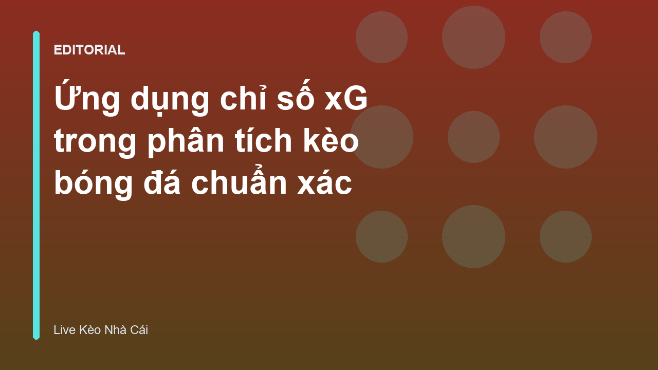Biểu đồ minh họa chỉ số xG trong bóng đá